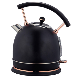 Electric Kettle 1.8L Retro Style Stainless Steel Water Kettle Cordless Electric Teapot with LED Indicator