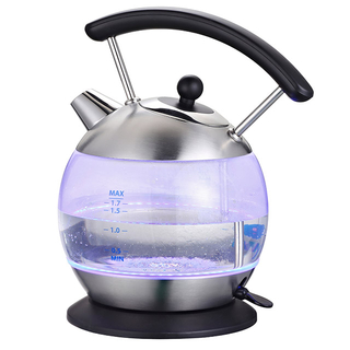 Electric Kettle 1.7L Glass Water Kettle Cordless Electric Teapot with LED Belt