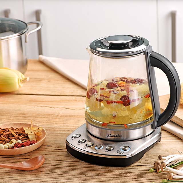 Digital Kettle 1.5L Health-Care Electric Kettle Multi-Use Glass Kettle for Dessert, Tea, Soup and Medicinal Diet