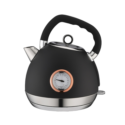 Electric Kettle 1.8L Retro Style Stainless Steel Water Kettle Cordless Tea Kettle with LED Indicator